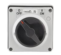 BAFOVY Prise de Commutateur étanche Extérieure, Interrupteur d'isolation PC Ignifuge 250V 4P32A IP66 Rotatif Marche/arrêt pour Contrôle de Puissance Extérieur, Atelier Industriel, Utilisation de