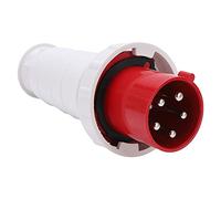 BAFOVY Prise Industrielle, 63A 380 415V 3P N E IP67 avec Bague de Verrouillage et Joint en Caoutchouc, pour Usage Intérieur Extérieur Industrie Centrale électrique Chimique Chemin de