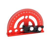 BAFOVY Rapporteur D’angle Semi-circulaire 180 Degrés avec Règle 330 Mm | Échelle Gravée de Précision, Construction Légère en Alliage D'aluminium, Réglage Rapide 0° à 180°, Doubles Boutons de