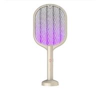 BAFOVY Raquette Anti Insectes électrique Rechargeable, Tapette Moustiques avec Grille de Protection à 3 Couches, for Utilisation en Intérieur
