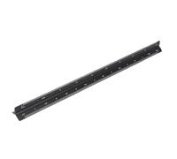 BAFOVY Règle D'échelle D'ingénieur Triangulaire en Aluminium 30cm, Outil de Rédaction Architecturale Métrique pour les Architectes, les Ingénieurs et les étudiants (noir)