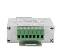 BAFOVY Répéteur Amplificateur LED RGBW, Coque en Aluminium, Sortie 4 Canaux, DC12-24V, Idéal pour l'éclairage d'événements de Vacances