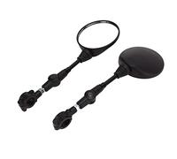 BAFOVY Rétroviseur Latéral Universel pour Guidon de Moto, Rétroviseur Robuste avec Tige en Métal et Coque ABS, pour 250 Z900 Z1000 150 125 MSX125 Scooters VTT