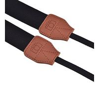 BAFOVY Sangle d'épaule Universelle en Tissu Polyester coloré pour Appareil Photo, Ceinture Durable SLR DSLR avec Style Vintage, Transport Confortable pour Les Amateurs de Photographie (Black)