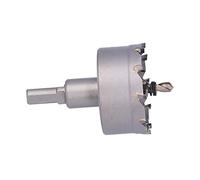 BAFOVY Scie Cloche en Acier Rapide, 3 Lames, Angle d'inclinaison, Profondeur de Coupe de 25 Mm, Tige de 10 Mm pour Ouvertures Métalliques dans la Plaque d'Acier en Fonte, Acier Inoxydable épais