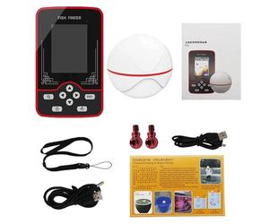 BAFOVY Sonar Portable sans Fil avec écran Couleur de 2,6 Pouces, Plage de Détection de 0,8 à 60 M pour la Pêche en Bateau-Kayak (125 kHz F13)