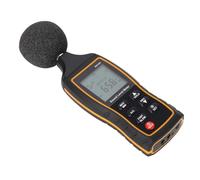BAFOVY Sonomètre Portable en ABS 30 à 130 DB AC DC Double Sortie LCD rétroéclairé Réponse Lente Rapide pour la Industrielle du Trafic Environnemental