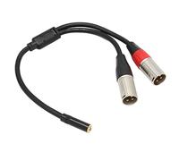 BAFOVY Sound Cristallin, Câble Microphone de 3,5 Mm à XLR, Connectez n'importe Quel Appareil, Performances Optimales, Conception, pour Mélangeurs, Téléphones, Lecteurs MP3, Tablettes, Ordinateurs