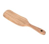 BAFOVY Spatule en Teck Spatule en Bois de qualité Alimentaire Pelle de Cuisson en Bois Entier Poignée Légère Facile à Nettoyer Poignée Confortable pour la Cuisine à la Maison Friture Mélange (pelle