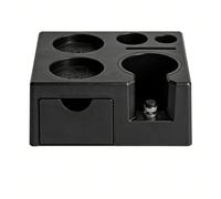 BAFOVY Station de Tassage pour café, Support de Tassage avec Hauteur Réglable, Base Antidérapante, Tiroir de Rangement Compact pour Porte-filtres de 51 Mm, 54 Mm, 58, (BLACK)