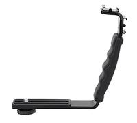 BAFOVY Support de Stabilisateur Portatif en Forme de L, Support de Stabilisateur en Métal avec Interface de Chaussure Froide pour OM 4, Conception à Prise Facile pour la Réalisation de Films Mobiles