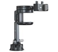 BAFOVY Support de Téléphone pour Porte-gobelet de Voiture, pour Téléphones de 4 à 7,2 Pouces, Accessoires de Voiture 2 en 1 avec Nano Ventouse, Bras Long Rétractable à Rotation à (Tige d'extension -