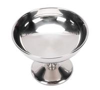 BAFOVY Tasse de Crème Glacée en Acier Inoxydable, Bol de Dessert à Pied élégant, Matériau de qualité Supérieure et durabilité, économie Compacte et Espace, Service de Dessert Polyvalent, pour Toute