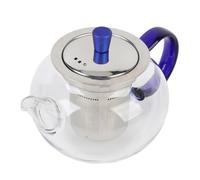 BAFOVY Théière en Verre de 252 Ml avec Infuseur Amovible Bouilloire à thé Transparente en Verre Résistant à la Chaleur Machine à thé à Feuilles Mobiles avec Bec Anti-goutte Conception épaissie pour la