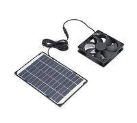 BAFOVY Ventilateur à énergie Solaire 6W 12V Ventilateur de Panneau Solaire Portable avec Régulateur USB pour Camping RV Maison pour Animaux de Compagnie Serre