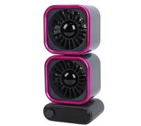 BAFOVY Ventilateur de Table Oscillant à Rotation de 360 Degrés, Circulation D’air, Affichage Numérique, Batterie Rechargeable, Ventilateur de Bureau Portable et Silencieux avec 3