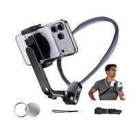 BAFUGU 2 en 1 Support pour Cou Téléphone Portable Magnétique+Clip, POV/Vlog Porte Telephone Cou Compatible avec Les Téléphones Portables Magsafe iPhone 17 16 15 14 13 12 Series 4-7 in Smartphone