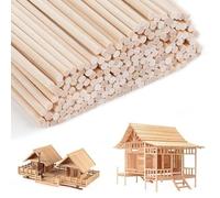 Bafumiu 200 bâtonnets en bambou 300mm x 3mm, pour barbe à papa, cuisine, artisanat et décoration