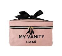 Bag-All Grande Boîte Beauté My Vanity | Valise Maquillage Étanche avec Poignée et Poche Intérieure | Organisateur Cosmétique de Voyage | Doublure Rayée | Rose/Blush