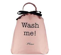Bag-all Sac à Linge Sale en Coton | Organisateur de Voyage pour Vêtements Sales avec Poignée et Cordon | Pochette Légère à Suspendre | Rose/Blush