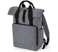 Bag-base - Sac a dos recycle rolltop et poignees - BG118L - gris chine marl Gris chiné G