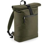 Bag-base - Sac a dos roll-top polyester recycle - BG286 - vert militaire Rouge G