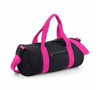 Bag-base - Sac de Voyage léger en Toile - BG140 (Noir/Rose Fuschia)