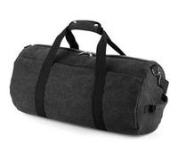 Bag-base - Sac de voyage polochon en toile vintage - BG655 - noir Noir G