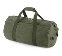 Bag-base - Sac de voyage polochon en toile vintage - BG655 - vert militaire Vert G