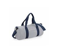 Bag-base - Sac de voyage toile - 20 L - Varsity Barrel Bag - BG140 - gris et navy