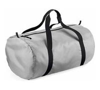 Bag-base - Sac de voyage toile ultra léger pliant - BG150 gris argent - Packaway Barrel Bag Gris G