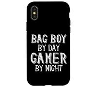 Bag Boy by Day Gamer by Night Teen Jobs Épicerie Bagger Coque pour iPhone X/XS