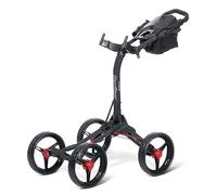 Bag Boy Disc Quad XL Chariot à Disque de Golf Unisexe, Noir/Rouge