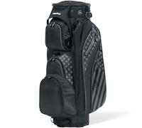 Bag Boy Revolver XP Sac de Chariot de Golf 14 Voies Rotatif à 360° avec séparateurs individuels sur Toute la Longueur, Tube de Putter Externe, 9 Poches, Noir/étoiles et Rayures