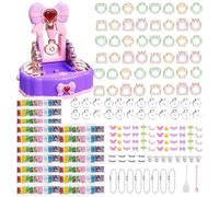 Bag Charm Kit Kids, Backpack Ornament Making Set, Handmade Quicksand Pendant Set, Keychain Charm Craft Accessories for Children Aged 4+ School