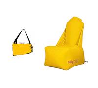 【Bag Chill】 Air Sofa Matelas Hamac Gonflable LayChill, Transat pour Camping, Randonnée, Voyage, Piscine et Plage + Piquet +【Cadeau】 Lunettes de Soleil Bracelet Pliable (CHAIRCHILL Jaune)