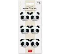 Legami Clips pour fermer le paquet – Thème Panda – Lot de 6, 4 x 3,3 cm