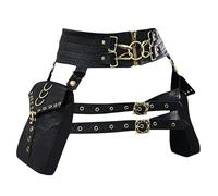 Bag de cuisse vintage - ceinture de cosplay du festival, sac utilitaire rétro | 51,18 pouces Holster de jambe de conduite en plein air, pochette gothique réglable, équipement d'aventure cycliste pour