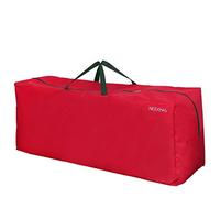 OUNONA de Rangement pour Sapin de Noël, durable, étanche, fermeture éclair, avec poignées de transport, rouge, 135 x 38 x 54 cm