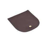 Bag Flip Cover Split Leather Magnetic Buckle DIY Hand Made Handbag Parts with Bronze Accessories 12.6x13.7cm(Brown )