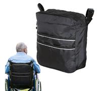 Bag For Wheelchair Back | Storage Bag With Reflective Strips | Portable Pouch Hospital Airplane Shopping Scooter Rehabilitation Outdoor Daily Travel Kids