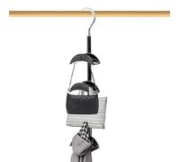 Bag Hanger Organiseur de porte-monnaie pour armoire | Sac à dos à crochet rotatif, sac, soutien-gorge, cravate, ceinture, écharpe, chapeau, écharpe, embrayage et sous-vêtements, gain de place