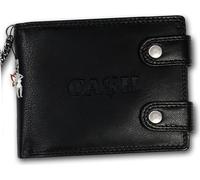 Bag Street cuir véritable hommes porte-monnaie homme chaîne de sécurité portefeuille motard noir 12x9.5x2cm y compris pendentif fée D2OPJ124S
