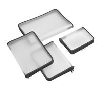 Bag with Zip Closure A5 Polypropylene Translucent with Black Zipper) -lot 1