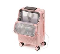 Bagage à main approuvé par les compagnies aériennes - Valise multifonction de 50,8 cm avec poche pour ordinateur portable et ports USB - Idéal pour les voyages, 4, 51 cm