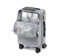 Bagage à main approuvé par les compagnies aériennes - Valise multifonction de 50,8 cm avec poche pour ordinateur portable et ports USB - Idéal pour les voyages, 3, 56 cm