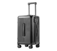 Bagage à main léger avec roulettes, valise étanche haute capacité, porte-gobelet avec port USB, serrures approuvées par la TSA, solide et durable, Noir , 20in, Bagage extensible avec roulettes