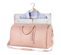 Bagage à main Sac à vêtements convertible pour voyage 2 en 1 Sac de costume étanche Sac de voyage en cuir PU Valise suspendue Sac de week-end Sac de sport pour homme et femme