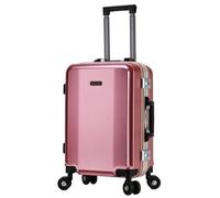 Bagage avec cadre en aluminium de 66 cm avec double boucle, port de charge USB externe, élégant et valise pour voyage sécurisé par mot de passe, sac de transport léger, 55,9 cm, A