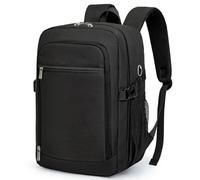 Bagage Cabine 40x30x20 pour Ryanair Sac Cabine avec Port de Chargement USB Poche Dos Sécurisée Anti Vol Compartiment à Humidité et Sangle Réglable Idéal Weekend et Voyage (Nuit Noire, 40x20x28)